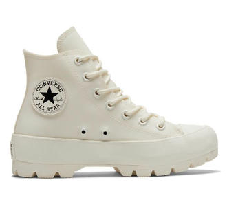Кеды Converse All Star Lugged белые высокие кожаные