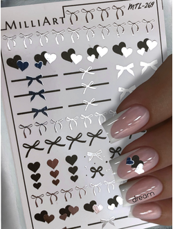 Слайдер-дизайн MilliArt Nails Металл MTL-269