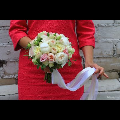 Букет невесты &amp; Бутоньерка № 1325