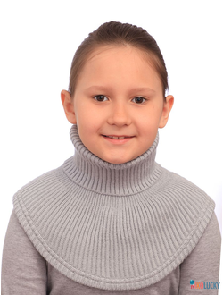 Манишка  21-32, цвет светло-серый р. 1( универсальный от 1 года)