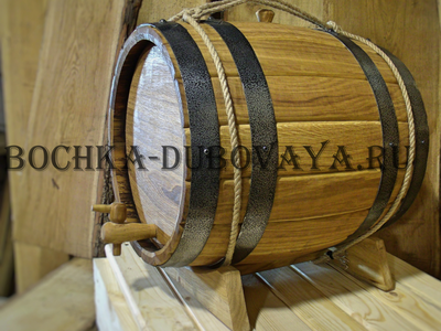 Дубовая бочка для самогона 15 литров
