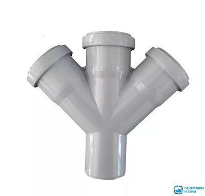 Крестовина для внутренней канализации   50х50х50/45° МультиМир