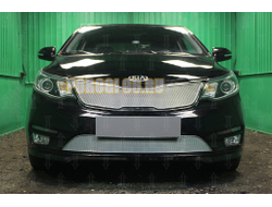 Защита радиатора KIA RIO 2015-207 chrome низ PREMIUM