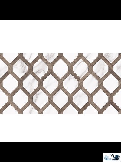 Плитка настенная Laparet Blanco белая узор 08-00-01-2677 20х40 см