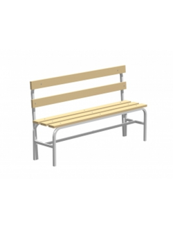 Скамья гардеробная со спинкой (липа)