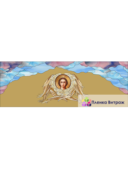 Витражная пленка лики Святая Анна, витражная пленка самоклеющаяся,в храмы и церкви матовая