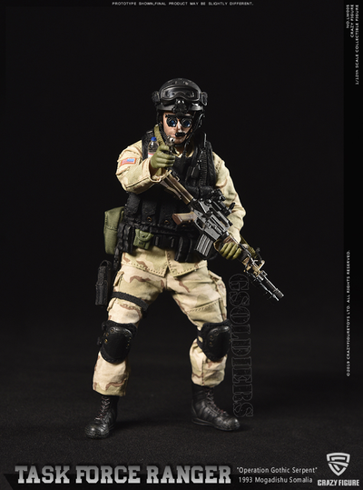 Сержант отряда "Дельта" военного спецназа  США ("Падение Черного Ястреба") - Коллекционная фигурка 1/12 scale US Delta Special Force - master sergeant (LW005) - Crazy Figure