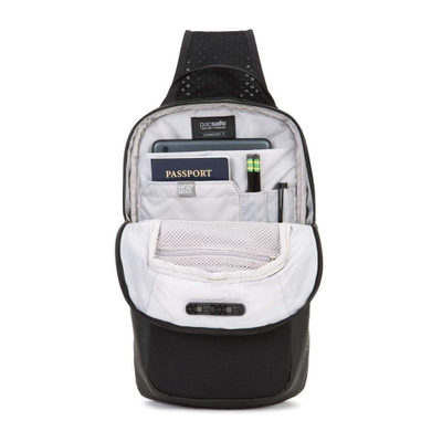 Основное отделение рюкзака Pacsafe Venturesafe X Sling Black
