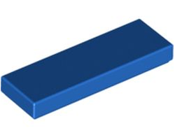 Tile 1 x 3, Blue (63864 / 4587840)