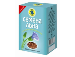 Семена (коробка) льна с селеном хромом коробка 200 г, Компас Здоровья