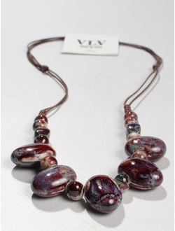 Колье "Керамические бусины 6"