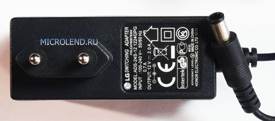 блок питания LG ADAPTER ADS-24S-12 12V 2.0A (6.3*1.5)