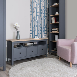 Сага Тумба 3 ящика 1312х622х414 серый/ясень