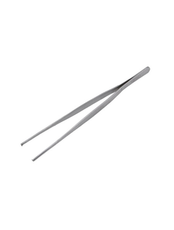 Щипцы (пинцет) 20 см. прямые, прямой кончик с зубцами, нержавеющая сталь