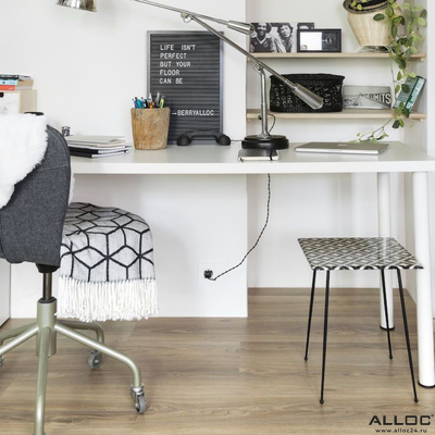 Декор ламината Alloc Grand Avenue Потсдамер 8520 в интерьере комнаты