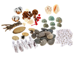 Набор для песочной терапии "Природные материалы" в контейнере