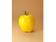 Яблоко с листом (желтое)