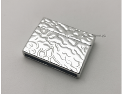 МАГНИТНАЯ ЗАСТЁЖКА ПЛОСКАЯ - 005  - 25*3мм - НИКЕЛЬ (МАТОВОЕ СЕРЕБРО)