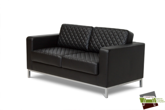 Bent2-2 БЕНТЛИ Диван 2-х местный чёрный