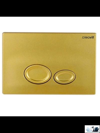 Инсталляция для унитаза Creavit GR5003.01 с кнопкой Drop GP2006.00 матовое золото