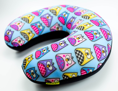 Дорожная подушка-подголовник антистресс "Совы"