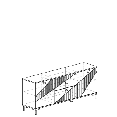 Гостиная Серия 5 - №1001 Тумба многоцелевая 1800