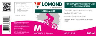 Чернила для широкоформатной печати Lomond LE140-M-002