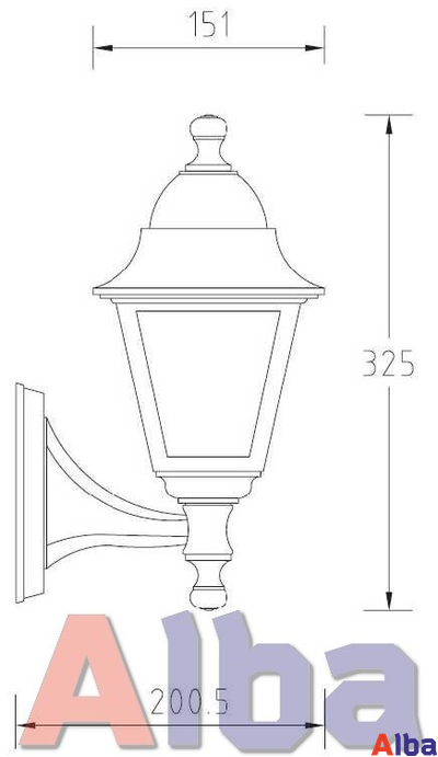 Quadro S 79901 Gb Парковый светильник
