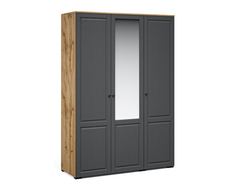 Спальня ЛАЦИО СКАНДИ - Шкаф 3д с зеркалом