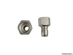 Ниппель ARS 178 высокого давления 1/2"г, 250 бар (нерж).