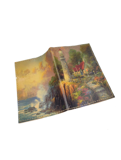 Обложка на паспорт с принтом "Маяк"