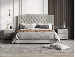 Кровать Diamant со стразами 140*200 (L162*P212*H130)