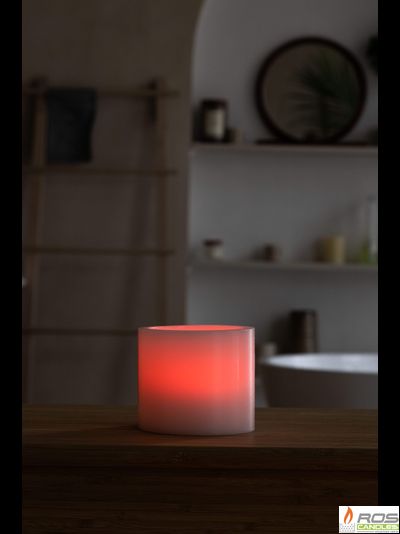 Гладкий парафиновый плафон для LED свечей - 11,7*10см