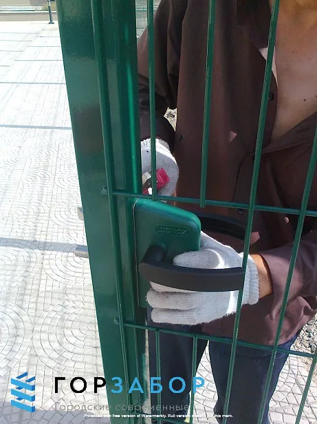 3Д калитка для ограждения с установкой