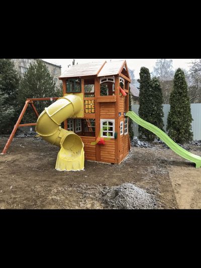 Детская площадка IgraGrad Клубный домик 2 с трубой Luxe