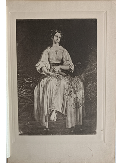 "Офелия, плетущая венки" фототипия Ричард Редгрейв 1890-е годы
