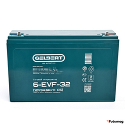 Тяговый аккумулятор Gelbert 6-EVF-32 (12V34.6A/H C5)