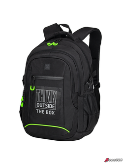 Рюкзак BRAUBERG CONTENT универсальный, 3 отделения, светоотражающий принт, «Think», 47×33×18 см. 270764