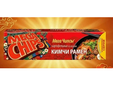 МЕГАЧИПС чипсы со вкусом КИМЧИ РАМЕН, в упаковке 100 гр.
