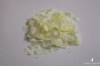Конфетти бумажное айвори, 1,5 см
