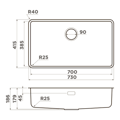 Мойка OMOIKIRI OMI 73-U/I ULTRA