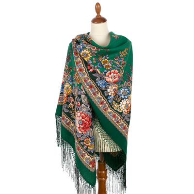 Павловопосадский платок Возьмёмся за руки, друзья 1973-9