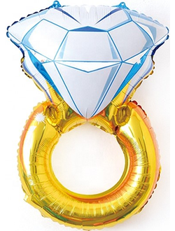 Шар 40"/102 см "Кольцо с бриллиантом"