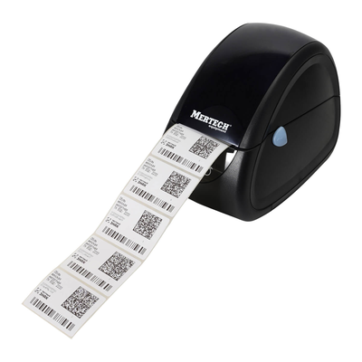 Термопринтер самоклеящихся этикеток MERTECH LP58 EVA RS232-USB Black