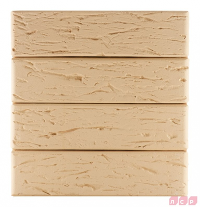 Облицовочный керамический кирпич ЛСР М150, 250х120х65 мм, бежевый Рустик