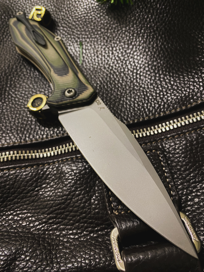 Складной нож Грач сталь D2, рукоять G10, цвет тайга