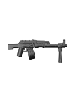 Ручной пулемёт Калашникова (РПК) c барабанным магазином | BrickTactical RPK Drum w/ Bipod