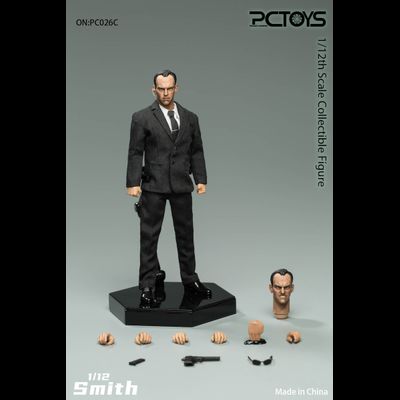 Агент Смит (Хьюго Уивинг, "Матрица") - КОЛЛЕКЦИОННАЯ ФИГУРКА 1/12 scale Smith (PC026C) - PCTOYS