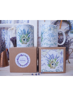 Кружка "Лавандовые кружева №3"