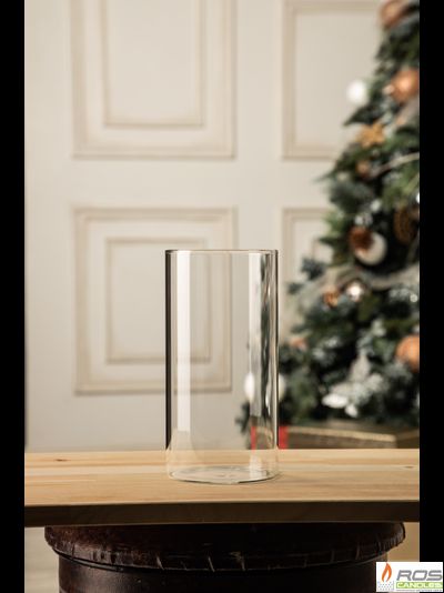 Колба/ваза 20 см с бамбуковой крышкой